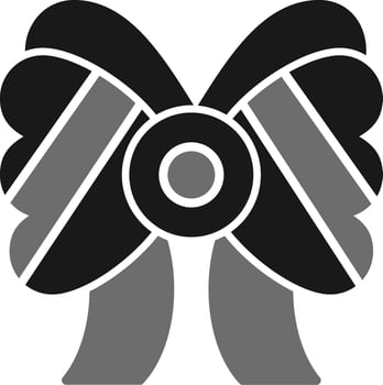 Ribbon Bow Vector Icon
