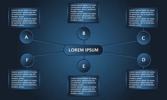 Business infographic template. vector