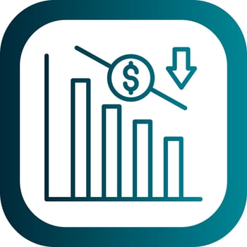 Industry Downturn Vector Icon Design