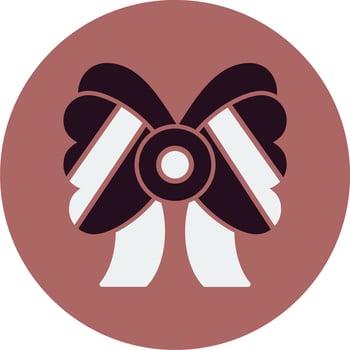 Ribbon Bow Vector Icon