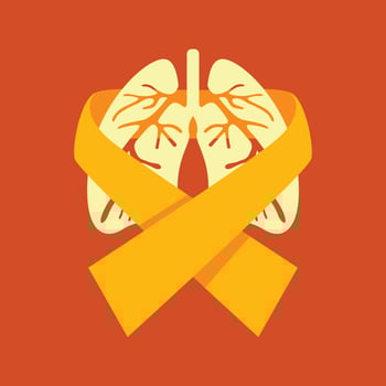 chronic obstructive pulmonary awareness month vector image illustration