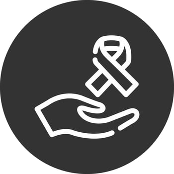 Cancer Diagnosis Creative Icon Design vector