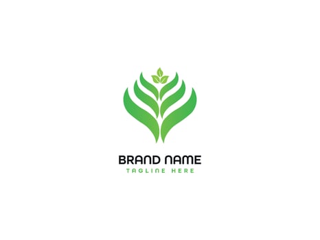 Leaf Letter Logo Design vector