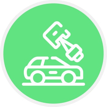 Car Parts Creative Icon Design vector