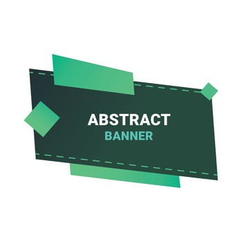 abstract geometric banner design template vector
