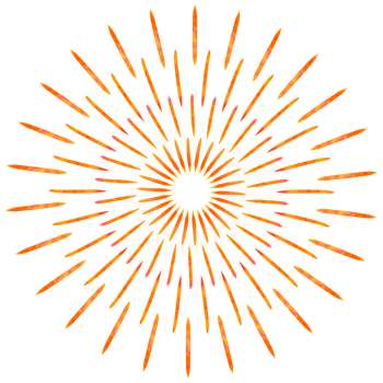 Fireworks in a variety of colors for celebrating the occasion png