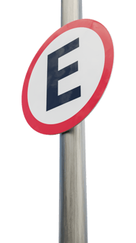 Parking permitted sign. 3d render png