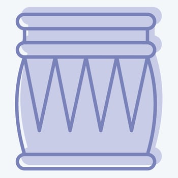 Icon Tabla. related to India symbol. two tone style. simple design editable. simple illustration vector