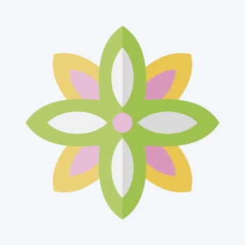 Icon Anise. related to India symbol. flat style. simple design editable. simple illustration vector