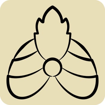 Icon Turban 2. related to India symbol. hand drawn style. simple design editable. simple illustration vector