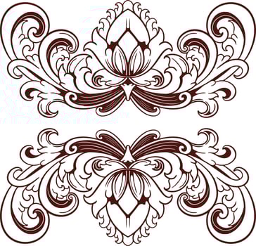 Frame ornament vintage classic element decoration vector