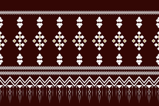 Geometric ethnic pattern traditional Design for background,carpet,wallpaper,clothing,wrapping,Batik,fabric,Vector illustration embroidery style. vector