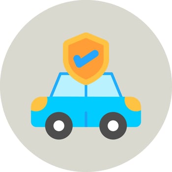 Car Insurance Vector Icon