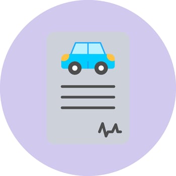 Driving License Vector Icon