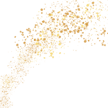 Golden glitter background png