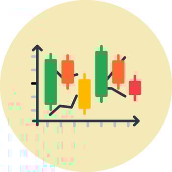 Japanese Candlestick Vector Icon