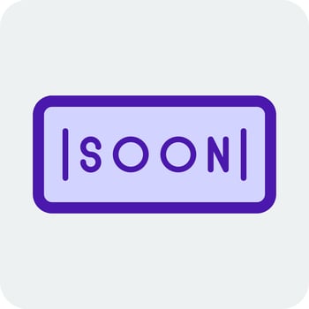 Soon Vector Icon