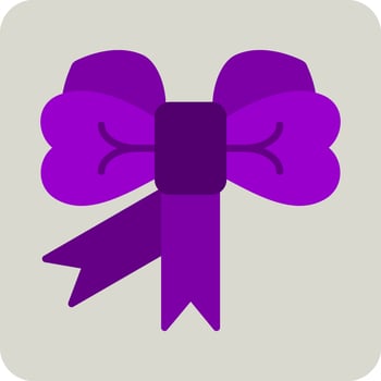 Ribbon Bow Vector Icon