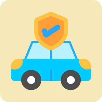 Car Insurance Vector Icon