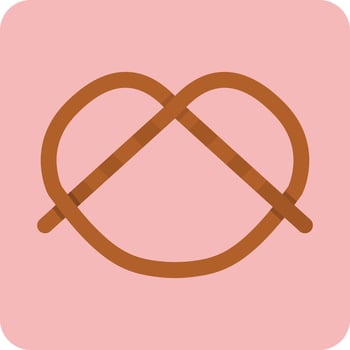 Pretzel Vector Icon