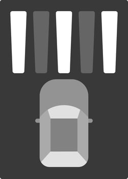 Zebra Crossing Vector Icon