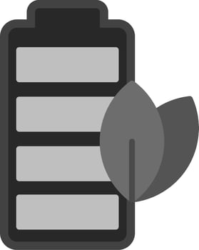 Eco Battery Vector Icon