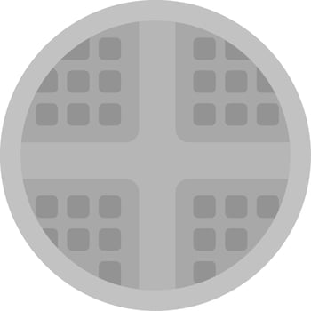 Waffle Vector Icon