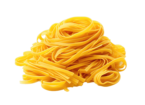 A pile of uncooked pasta isolated on transparent background. PNG file, cut out. AI Generated