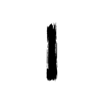 Paint Brush or Brush Stroke Silhouette, can use for template, lay out, background, art illustration,  advertisement space, or graphic design element. Vector Illustration