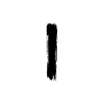 Paint Brush or Brush Stroke Silhouette, can use for template, lay out, background, art illustration,  advertisement space, or graphic design element. Vector Illustration