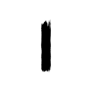 Paint Brush or Brush Stroke Silhouette, can use for template, lay out, background, art illustration,  advertisement space, or graphic design element. Vector Illustration