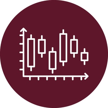 Japanese Candlestick Vector Icon