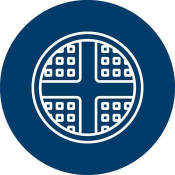 Waffle Vector Icon