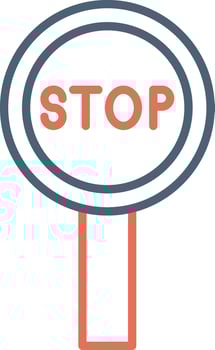 Stop Sign Vector Icon