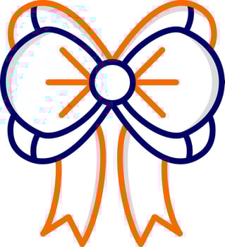 Ribbon Bow Vector Icon
