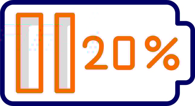 20 Percent Vector Icon