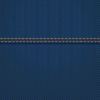 jeans texture with seam vector