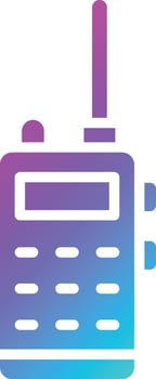 Walkie talkie Vector Icon Design Illustration