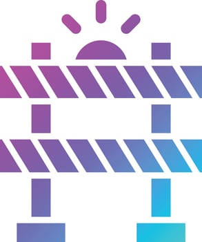 Barrier Vector Icon Design Illustration