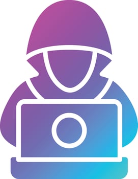 Hacker Vector Icon Design Illustration