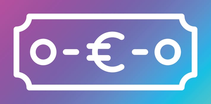 Euro Vector Icon Design Illustration