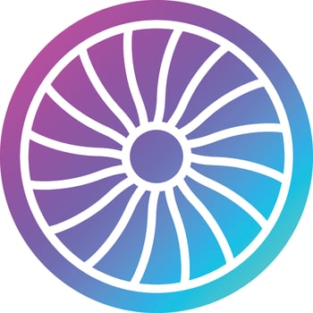 Turbine Vector Icon Design Illustration