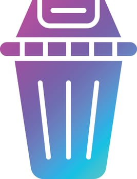 Recycling bin Vector Icon Design Illustration