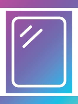 Mirror Vector Icon Design Illustration