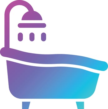 Bath tub Vector Icon Design Illustration