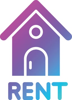 Rent Vector Icon Design Illustration