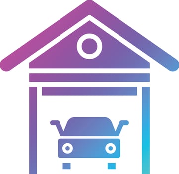 Garage Vector Icon Design Illustration