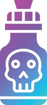 Poison Vector Icon Design Illustration
