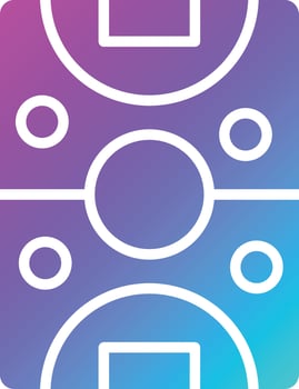 Air hockey Vector Icon Design Illustration