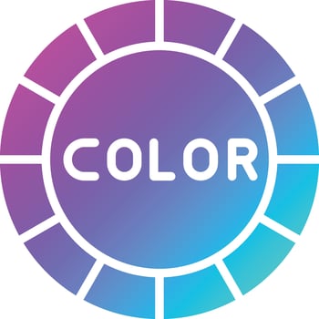 Color wheel Vector Icon Design Illustration